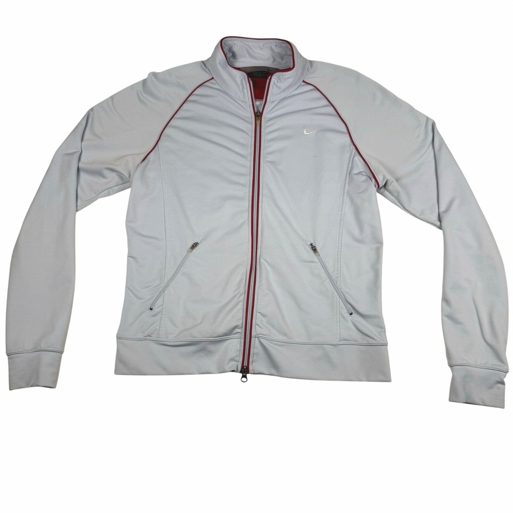 Nike Baby Blue Track Jacket Womens Medium Y2K ‎ Streetwear